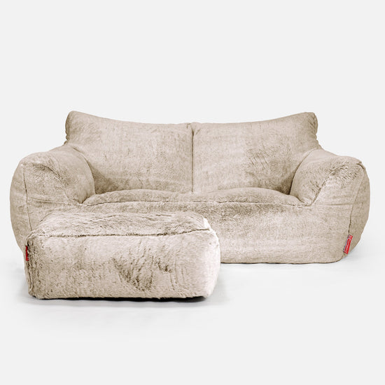 Josephine Saccosekk Sofa - Kanin-fuskepels Gyllenbrun 02