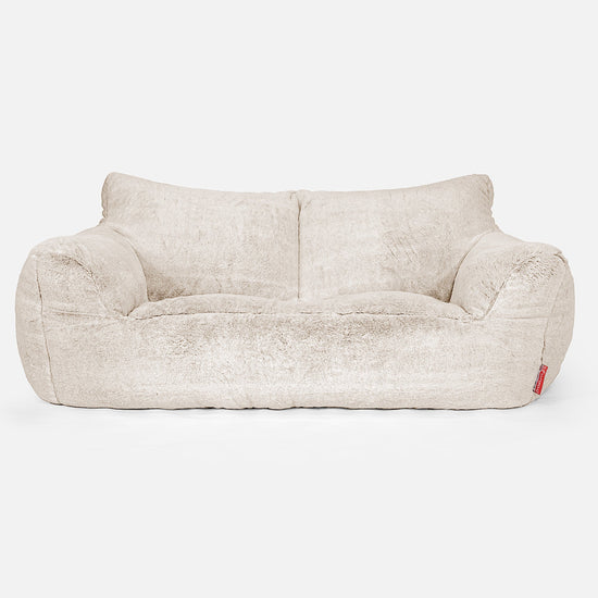 Josephine Saccosekk Sofa - Kanin-fuskepels Hvit 01
