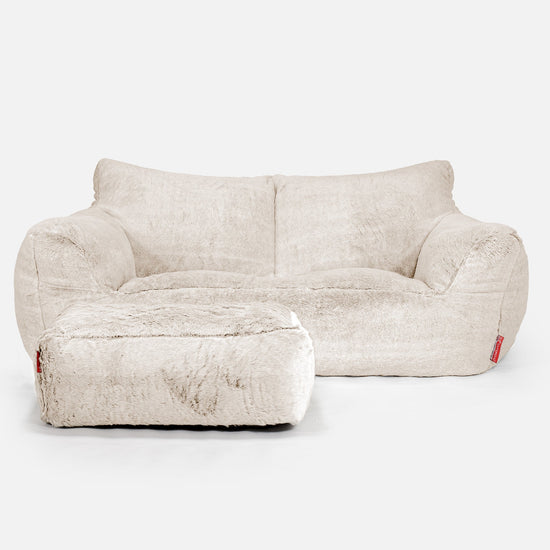 Josephine Saccosekk Sofa - Kanin-fuskepels Hvit 02