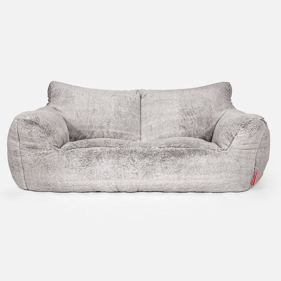 Josephine Saccosekk Sofa - Kanin-fuskepels Lysegrå 01