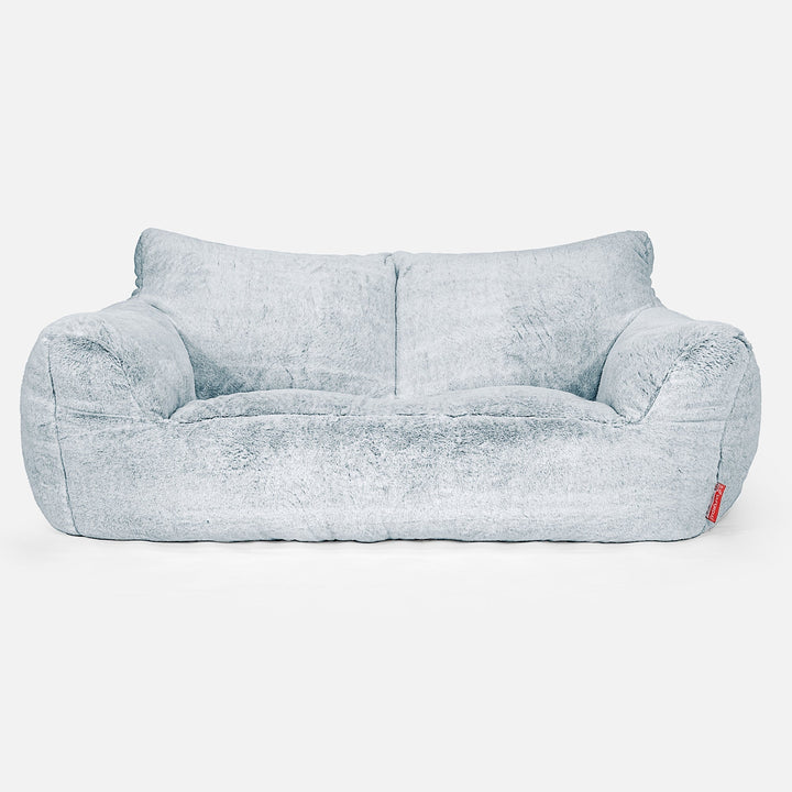 Josephine Saccosekk Sofa - Kanin-fuskepels Støvete Blå 01
