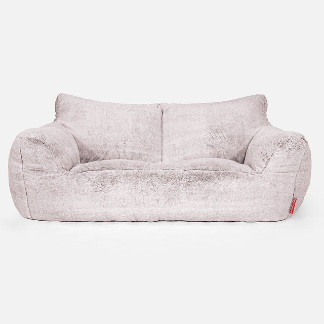 Josephine Saccosekk Sofa - Kanin-fuskepels Støvete Rosa 01