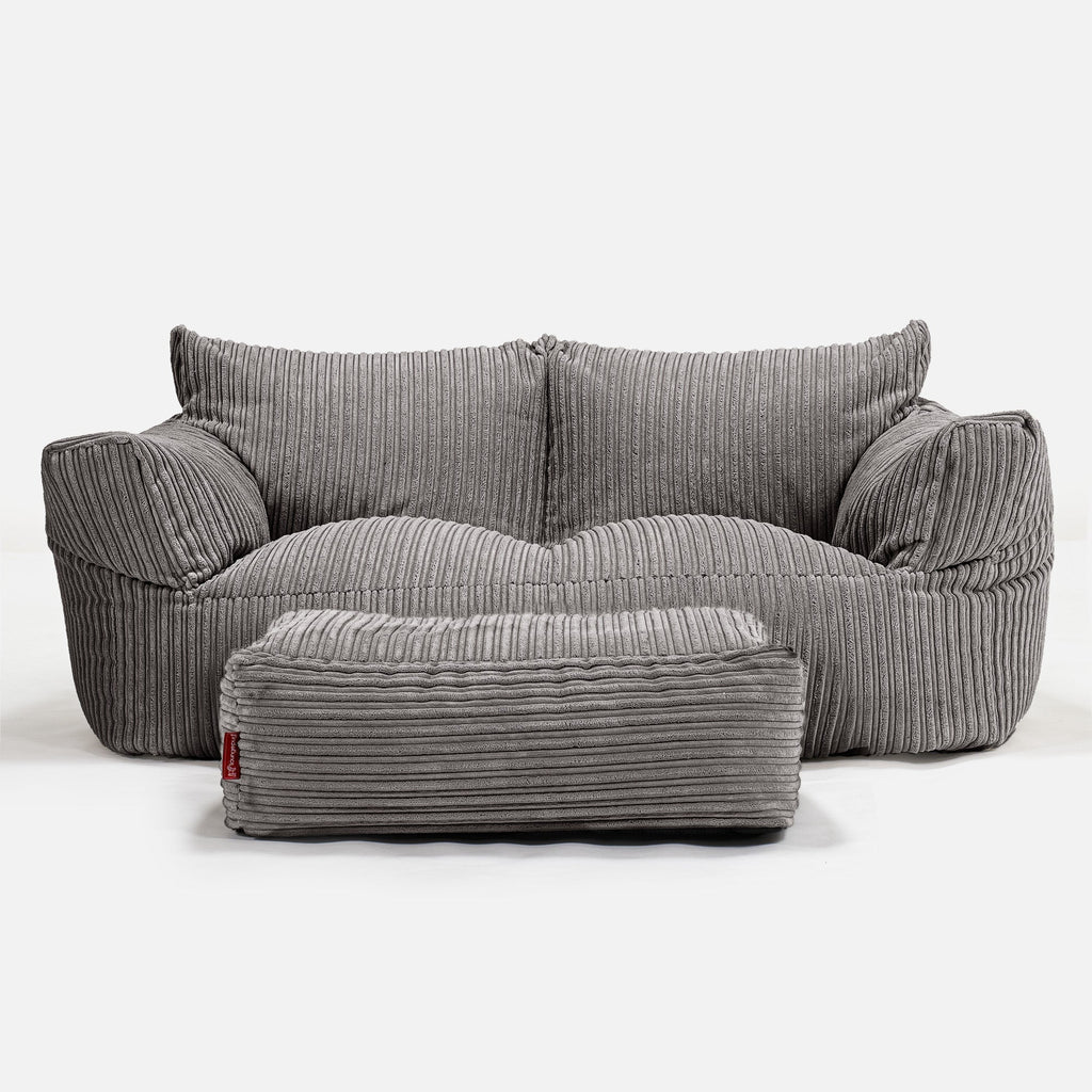 Josephine Saccosekk Sofa - Klassisk Cord Grafitt 02