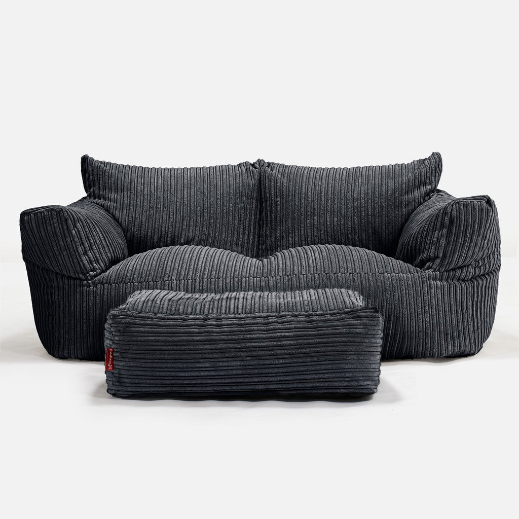 Josephine Saccosekk Sofa - Klassisk Cord Svart 02