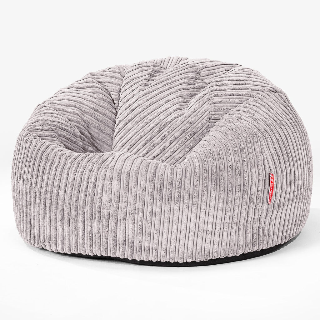 Klassisk Saccosekk - Klassisk Cord Aluminium Sølv 01