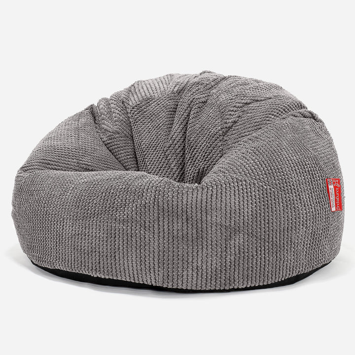 Klassisk Saccosekk - Pom-pom Koksgrå 01