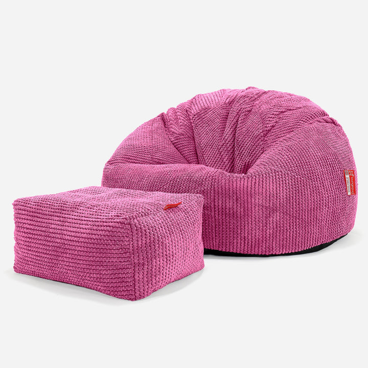 Klassisk Saccosekk - Pom-pom Rosa 02