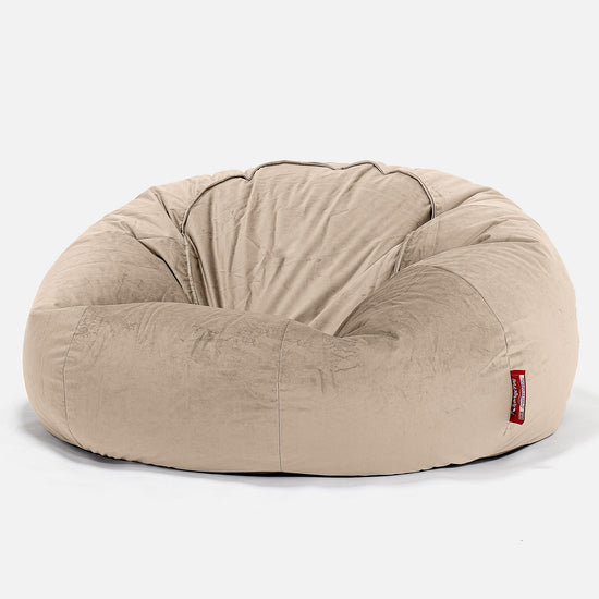 Klassisk Saccosekk Sofa - Fløyel Mink 01
