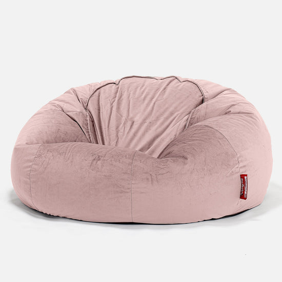 Klassisk Saccosekk Sofa - Fløyel Rosa 01