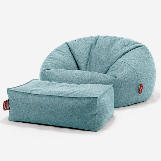 Klassisk Saccosekk Sofa - Interalli Ull Aqua 02