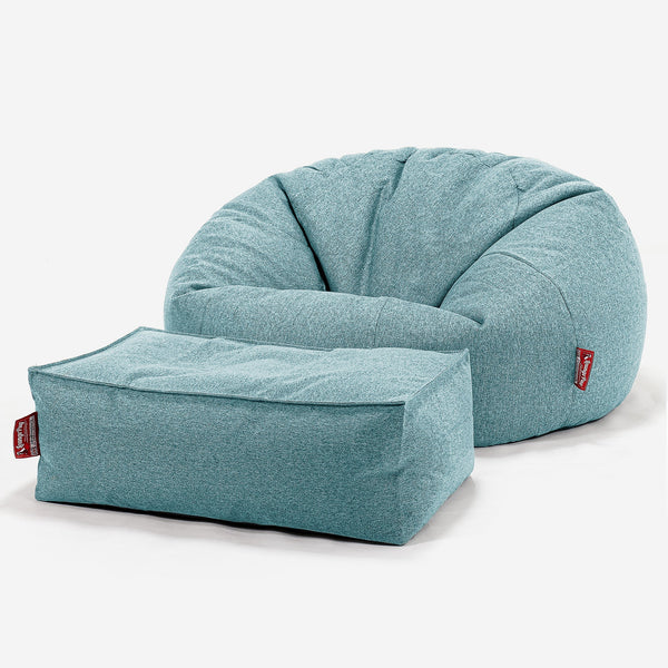 Klassisk Saccosekk Sofa - Interalli Ull Aqua 01