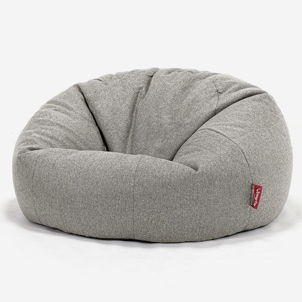 Klassisk Saccosekk Sofa - Interalli Ull Sølv 01