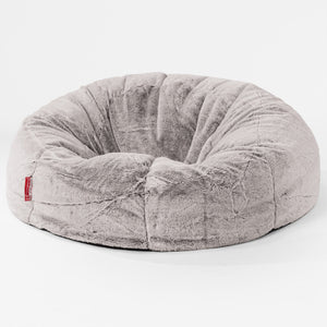 Klassisk Sakkosekk Sofa - Kanin-fuskepels Lysegrå