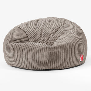 Klassisk Sakkosekk Sofa - Kordfløyel Duegrå