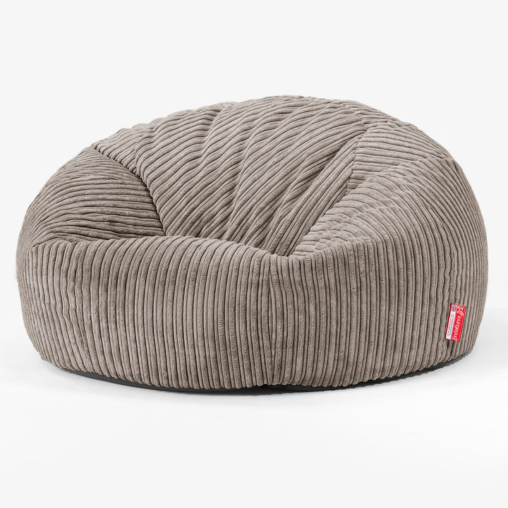 Klassisk Saccosekk Sofa - Kordfløyel Duegrå 01