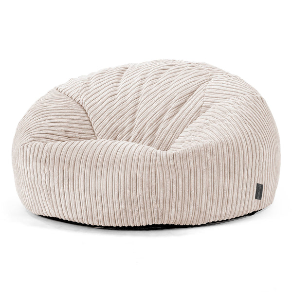 Klassisk Sakkosekk Sofa - Kordfløyel Elfenben 01