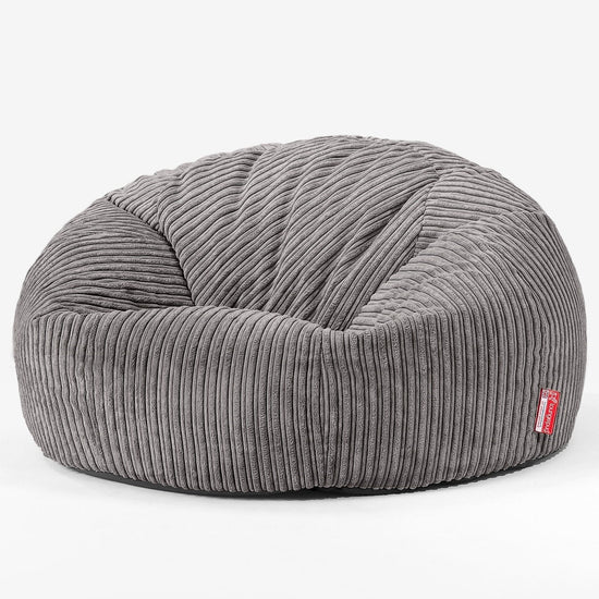 Klassisk Sakkosekk Sofa - Kordfløyel Grafitt 01