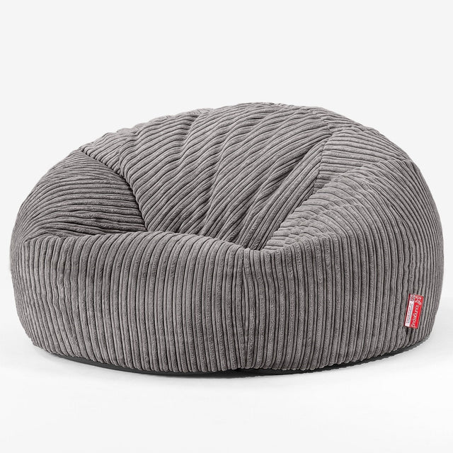 Klassisk Sakkosekk Sofa - Kordfløyel Grafitt 01