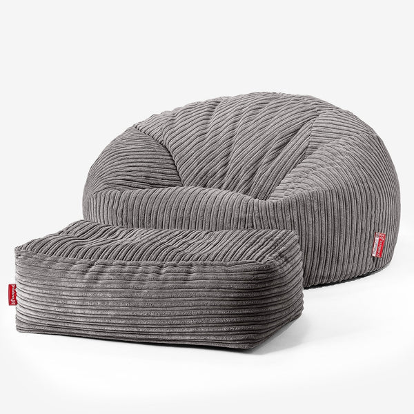 Klassisk Saccosekk Sofa - Klassisk Cord Grafitt 01