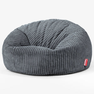 Klassisk Sakkosekk Sofa - Kordfløyel Skifergrå