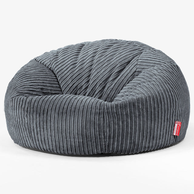 Klassisk Saccosekk Sofa - Kordfløyel Skifergrå 01