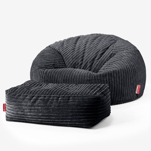 Klassisk Saccosekk Sofa - Klassisk Cord Svart 01