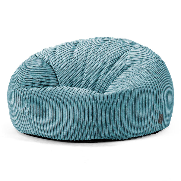 Klassisk Sakkosekk Sofa - Kordfløyel Turkis 01