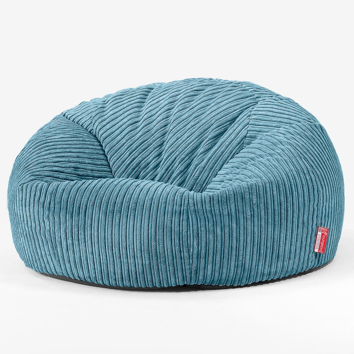 Klassisk Sakkosekk Sofa - Kordfløyel Turkis 01