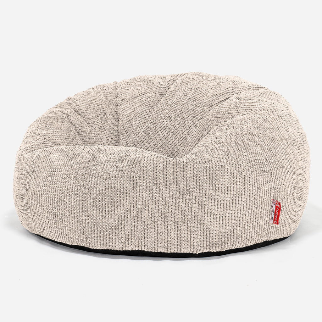 Klassisk Saccosekk Sofa - Pom-pom Elfenben 01