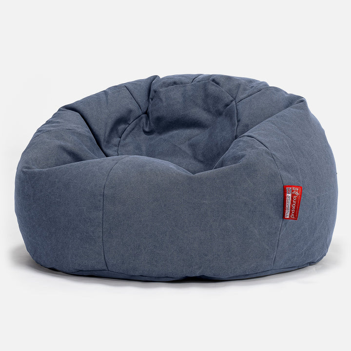 Klassisk Saccosekk - Steinvasket Denim Marineblå 01