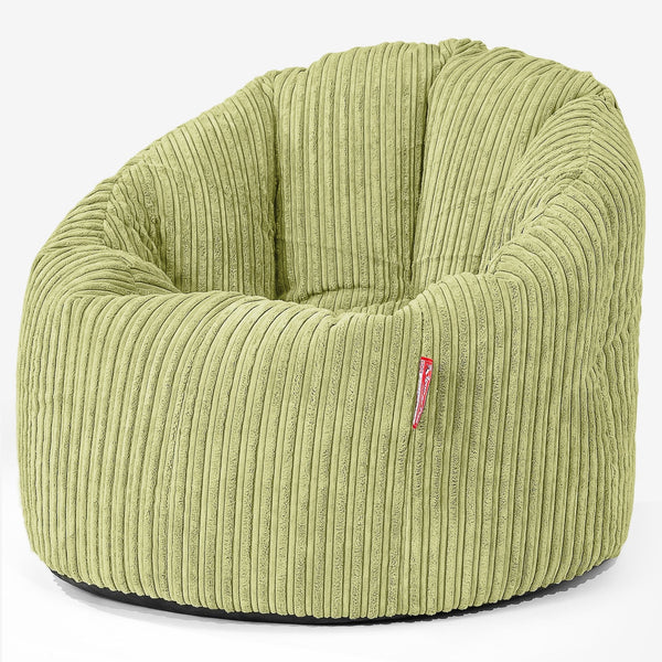 Kosestol Saccosekk - Kordfløyel Lime 01