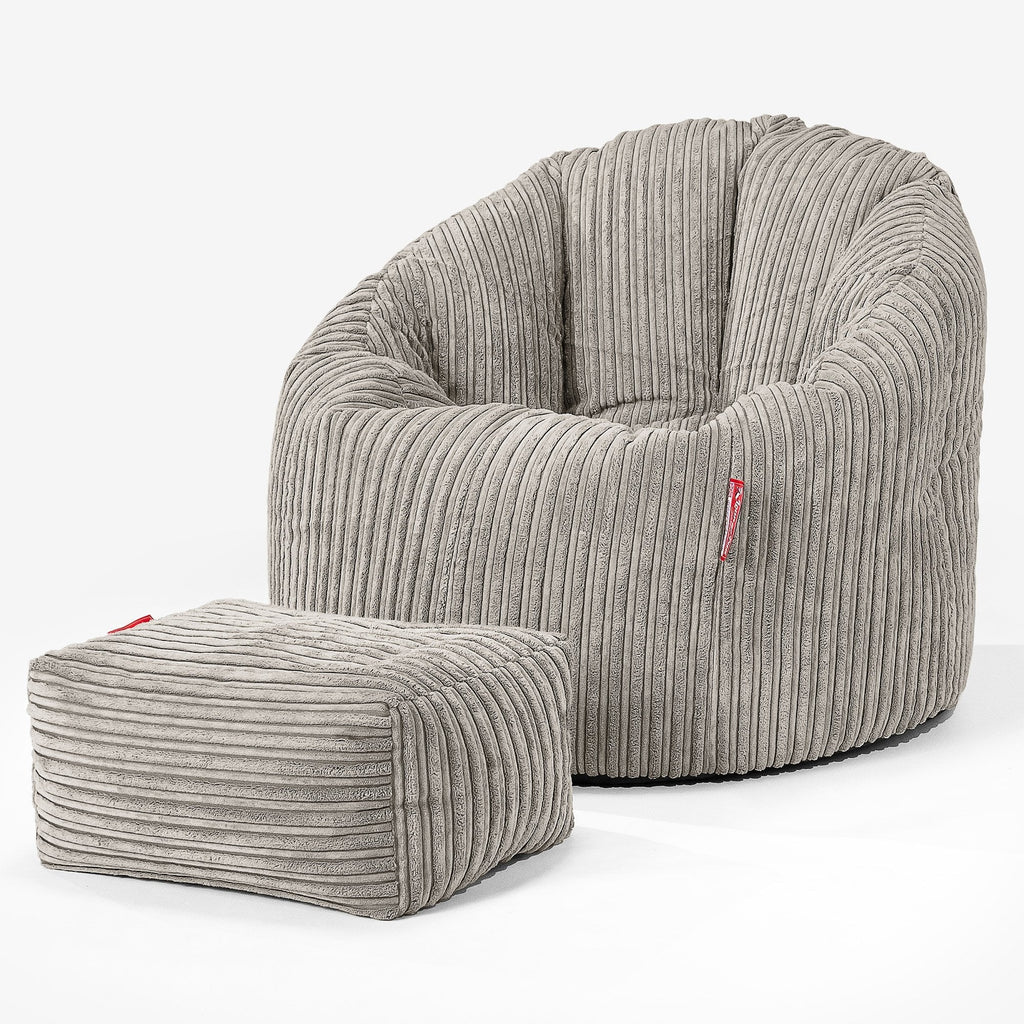 Kosestol Saccosekk - Klassisk Cord Mink 02