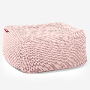 Liten Fotskammel - Ellos Grovstrikket Babyrosa
