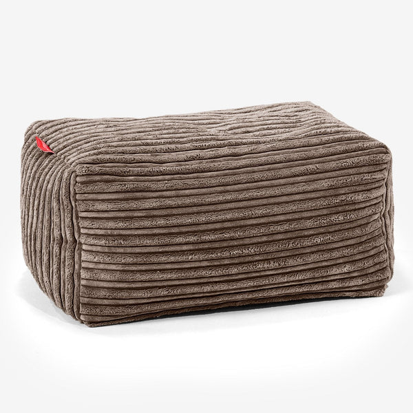 Liten Fotskammel - Klassisk Cord Mokka 01