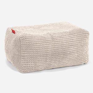 Liten Fotskammel - Pom-pom Elfenben