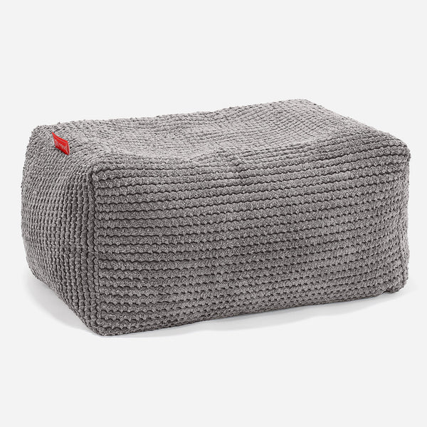 Liten Fotskammel - Pom-pom Koksgrå 01