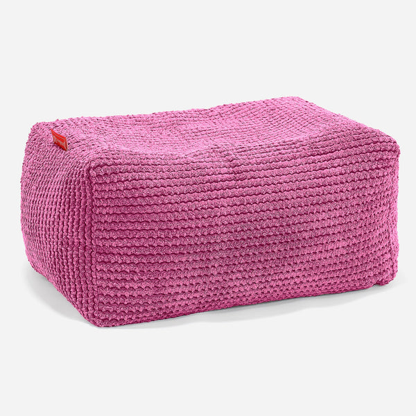 Liten Fotskammel - Pom-pom Rosa 01