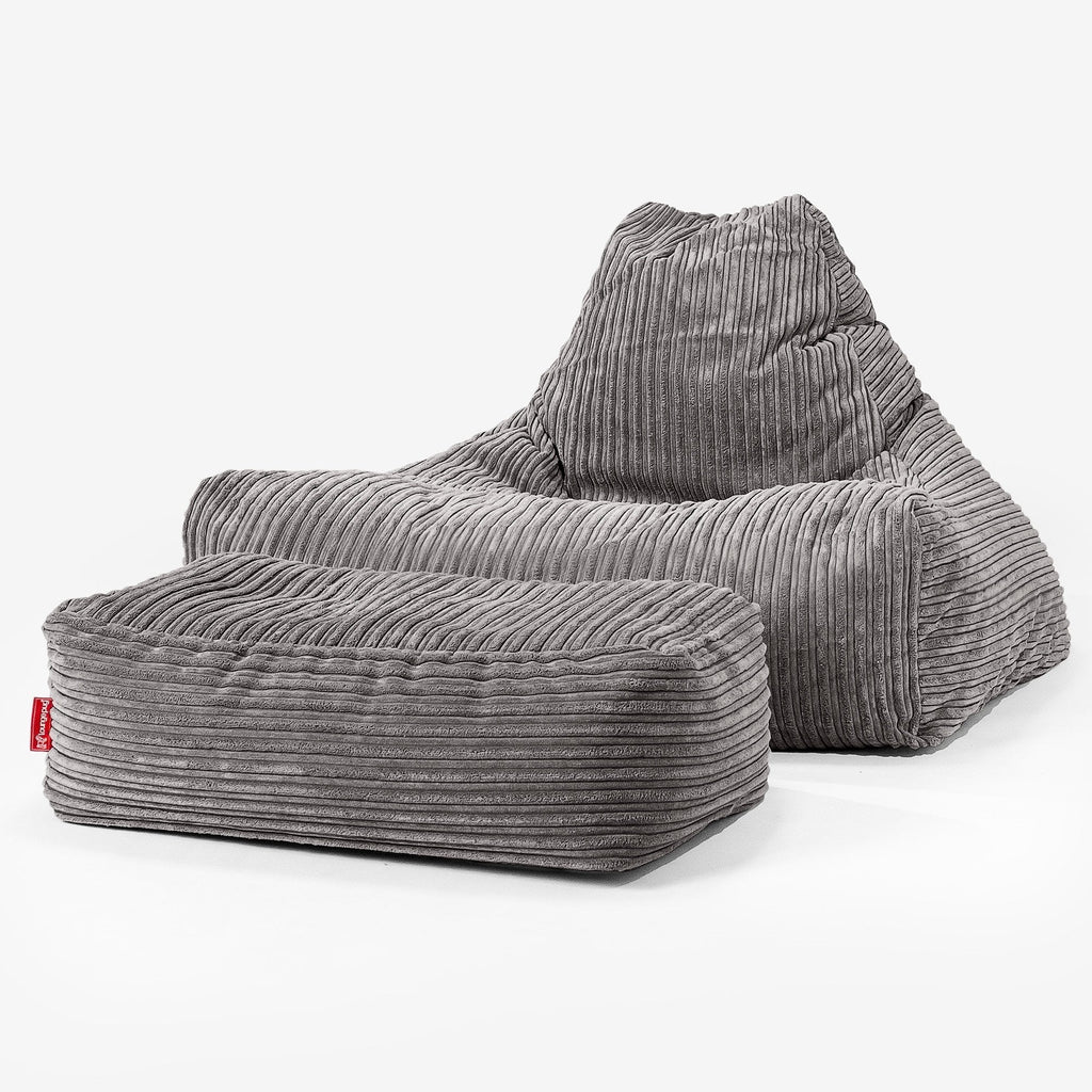 Lounge Saccosekk - Klassisk Cord Grafitt 02