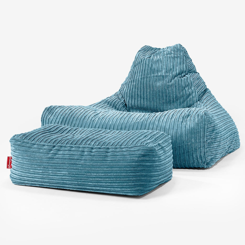 Lounge Saccosekk - Klassisk Cord Turkis 02