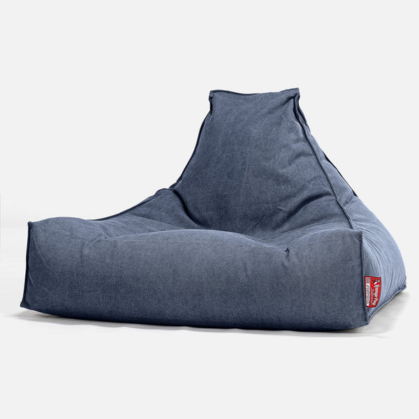 Lounge Saccosekk - Steinvasket Denim Marineblå 01