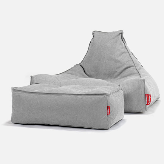 Lounge Saccosekk - Steinvasket Denim Tinn 02