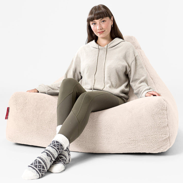 Lounge Saccosekk - Teddy-fuskepels Mink 02
