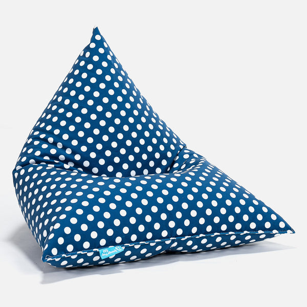 Gaming Sakkosekk til Barn 1-6 år - Trykk Prikker Blå Fabric Close-up Image