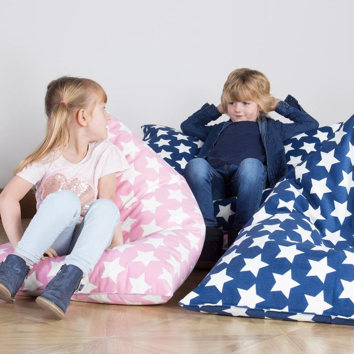 Gaming Saccosekk til Barn 1-6 år - Trykk Rosa Stjerne 03