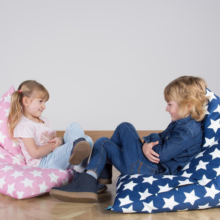 Gaming Saccosekk til Barn 1-6 år - Trykk Rosa Stjerne 04
