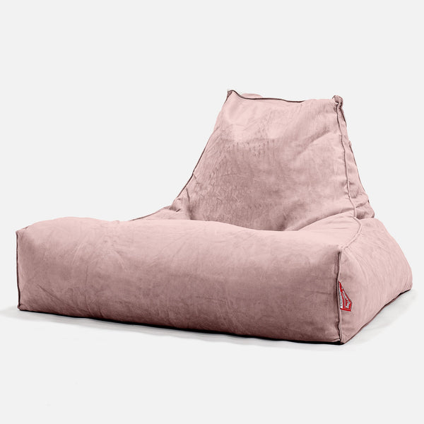 Mega-Lounge Saccosekk - Fløyel Rosa 01