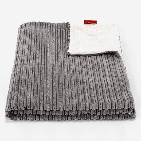 Sherpateppe - Klassisk Cord Grafitt 01