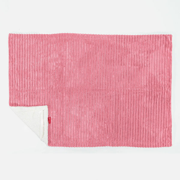Sherpateppe - Klassisk Cord Korall 01