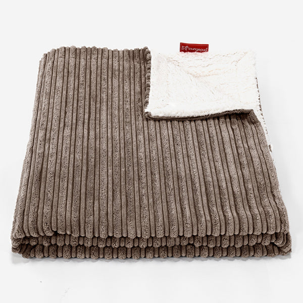 Sherpateppe - Klassisk Cord Mokka 01