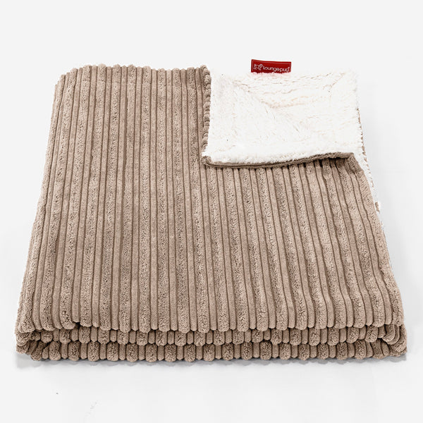 Sherpateppe - Klassisk Cord Sand 01